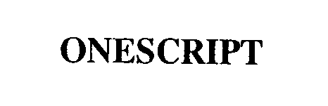 Trademark Logo ONESCRIPT