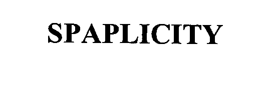 Trademark Logo SPAPLICITY