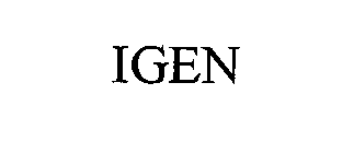Trademark Logo IGEN