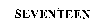 Trademark Logo SEVENTEEN