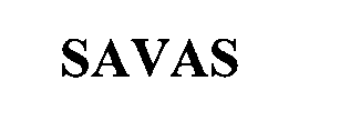 Trademark Logo SAVAS