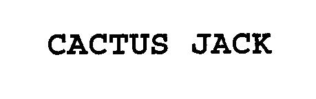Trademark Logo CACTUS JACK