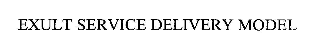 Trademark Logo EXULT SERVICE DELIVERY MODEL