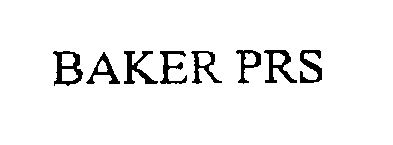  BAKER PRS