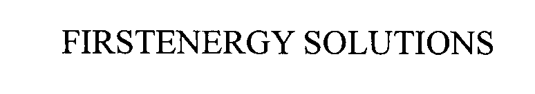  FIRSTENERGY SOLUTIONS
