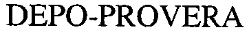 Trademark Logo DEPO-PROVERA