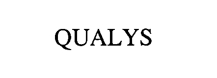Trademark Logo QUALYS