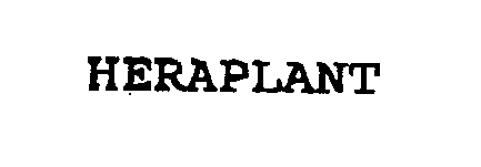 Trademark Logo HERAPLANT