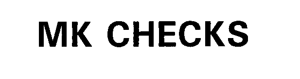 Trademark Logo MK CHECKS