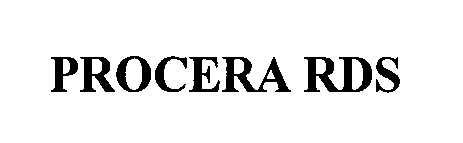 Trademark Logo PROCERA RDS