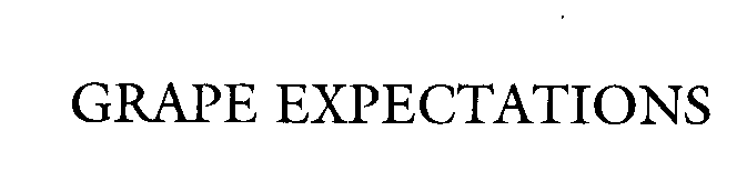Trademark Logo GRAPE EXPECTATIONS