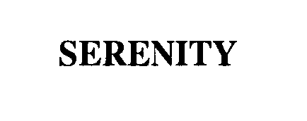 Trademark Logo SERENITY