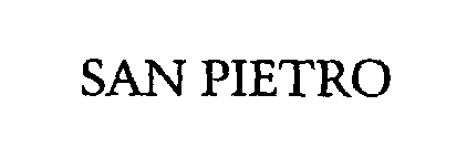 Trademark Logo SAN PIETRO