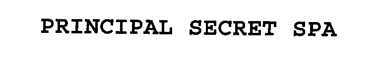 Trademark Logo PRINCIPAL SECRET SPA