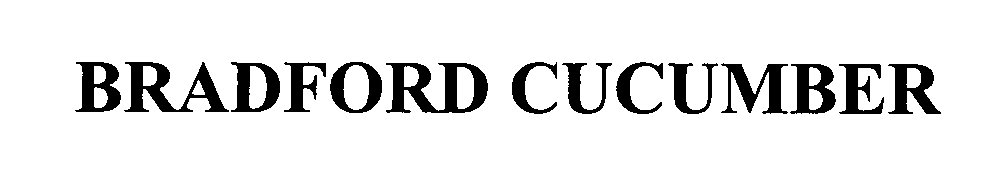 Trademark Logo BRADFORD CUCUMBER