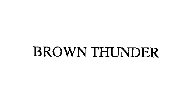  BROWN THUNDER