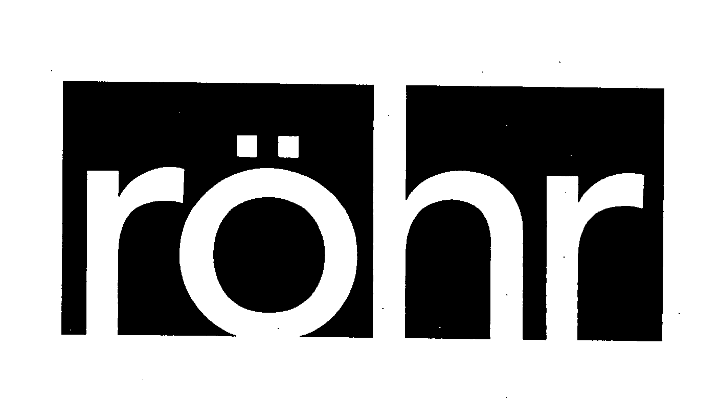 Trademark Logo ROHR