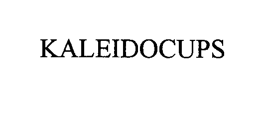  KALEIDOCUPS