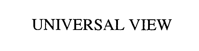 Trademark Logo UNIVERSAL VIEW
