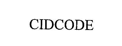 Trademark Logo CIDCODE