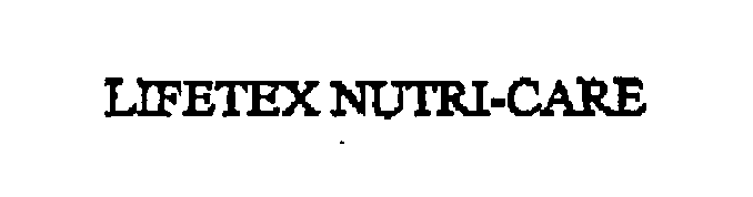 Trademark Logo LIFETEX NUTRI-CARE