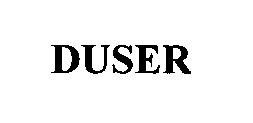 Trademark Logo DUSER
