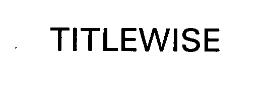 Trademark Logo TITLEWISE