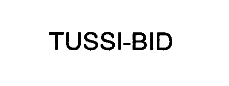 Trademark Logo TUSSI-BID