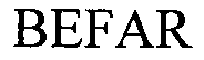 Trademark Logo BEFAR