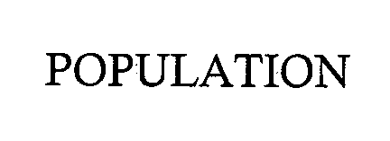 Trademark Logo POPULATION