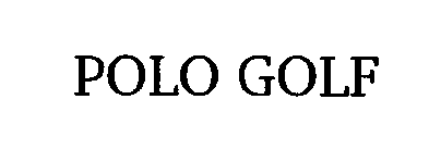 Trademark Logo POLO GOLF