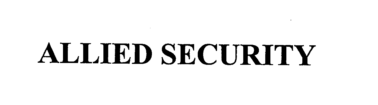  ALLIED SECURITY