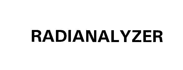 Trademark Logo RADIANALYZER