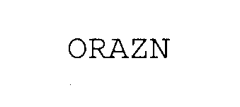 Trademark Logo ORAZN