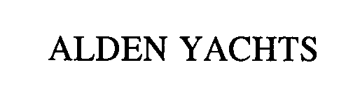 Trademark Logo ALDEN YACHTS