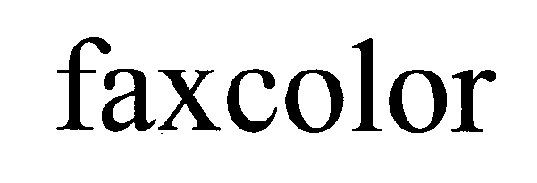 Trademark Logo FAXCOLOR