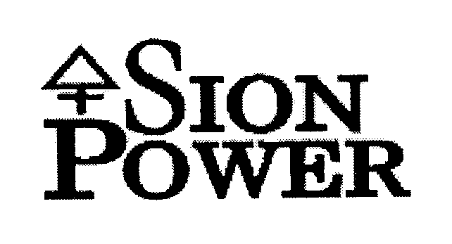 Trademark Logo SION POWER