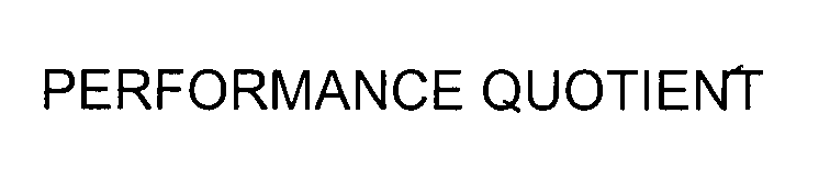 Trademark Logo PERFORMANCE QUOTIENT