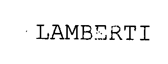Trademark Logo LAMBERTI