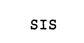 Trademark Logo SIS