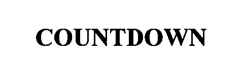 Trademark Logo COUNTDOWN