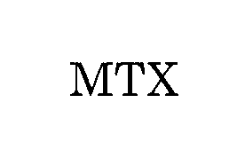 Trademark Logo MTX