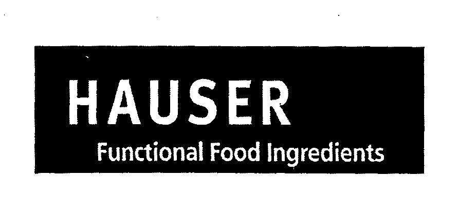  HAUSER FUNCTIONAL FOOD INGREDIENTS