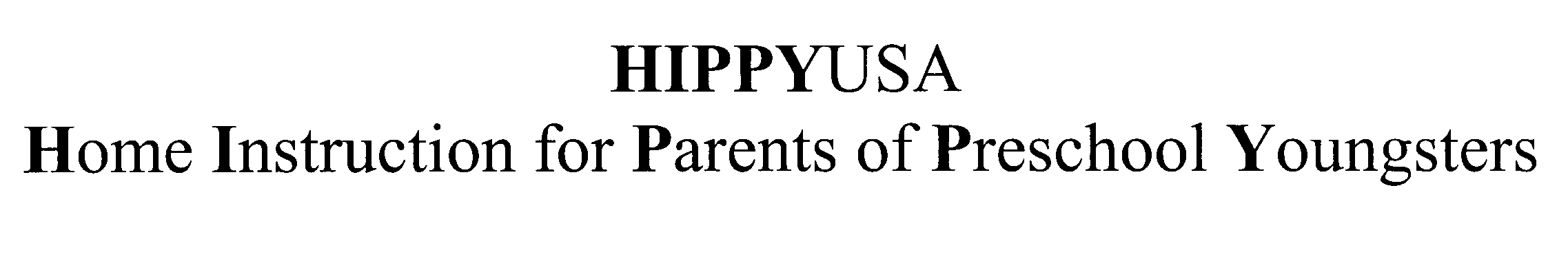 Trademark Logo HIPPYUSA HOME INSTRUCTION FOR PARENTS OF PRESCHOOL YOUNGSTERS