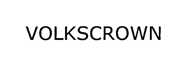 Trademark Logo VOLKSCROWN