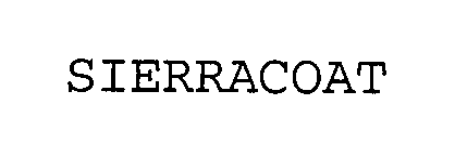 Trademark Logo SIERRACOAT