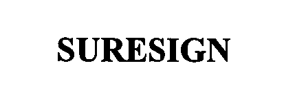 Trademark Logo SURESIGN