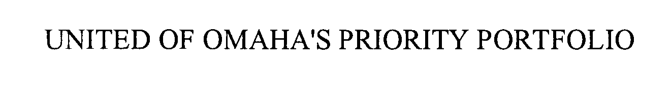 Trademark Logo UNITED OF OMAHA'S PRIORITY PORTFOLIO