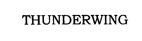 Trademark Logo THUNDERWING