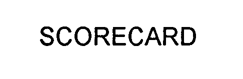 Trademark Logo SCORECARD